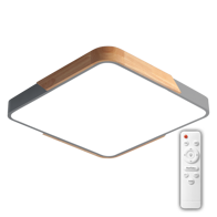 Світильник LED Jazzway PPB Scandic-S 72W 3000-6500K GR/W IP20, квадратний сірий з планками з пультом
