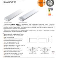 Светильники PPO-02 (аналог ЛПО)