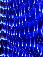 Гирлянда сетка светодиодная 144 синих ламп