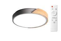 Світильник LED Jazzway PPB Scandic-R 72W 3000-6500K GR/W IP20, круглий сірий з планками з пультом