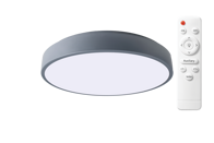 Світильник LED Jazzway PPB Scandic-R 72W 3000-6500K GR IP20, круглий сірий з пультом